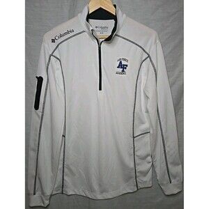 Air Force Academy AF Columbia Golf Quarter Zip Sweatshirt, Sz Medium, White